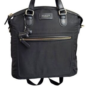 Radley London black nylon backpack
